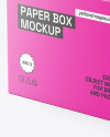 Paper Gift Box Mockup