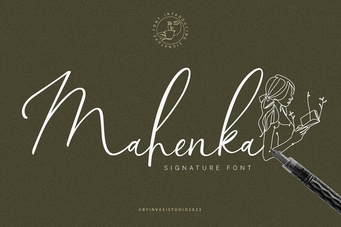 Mahenka - Signature Stylish Font Mahenka - Signature Stylish Font