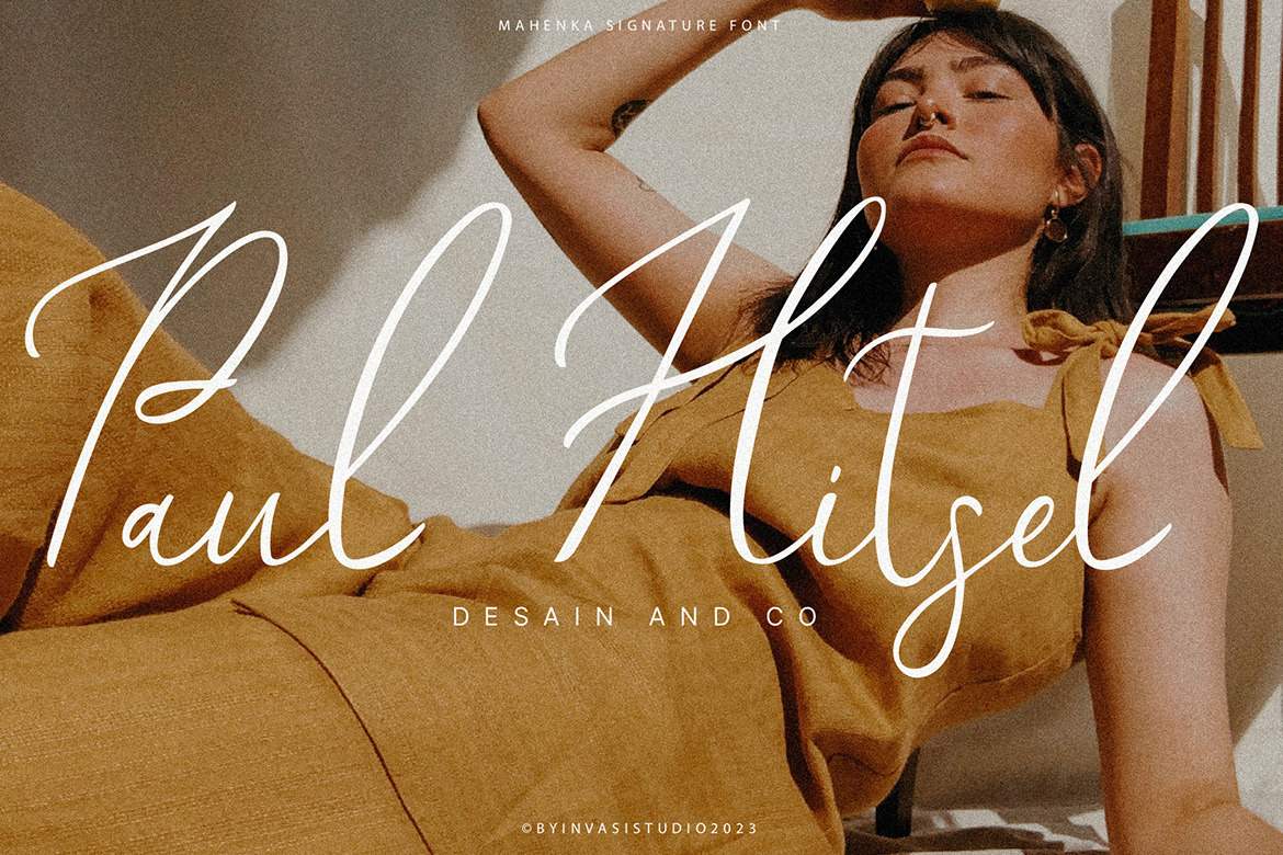 Mahenka - Signature Stylish Font Mahenka - Signature Stylish Font