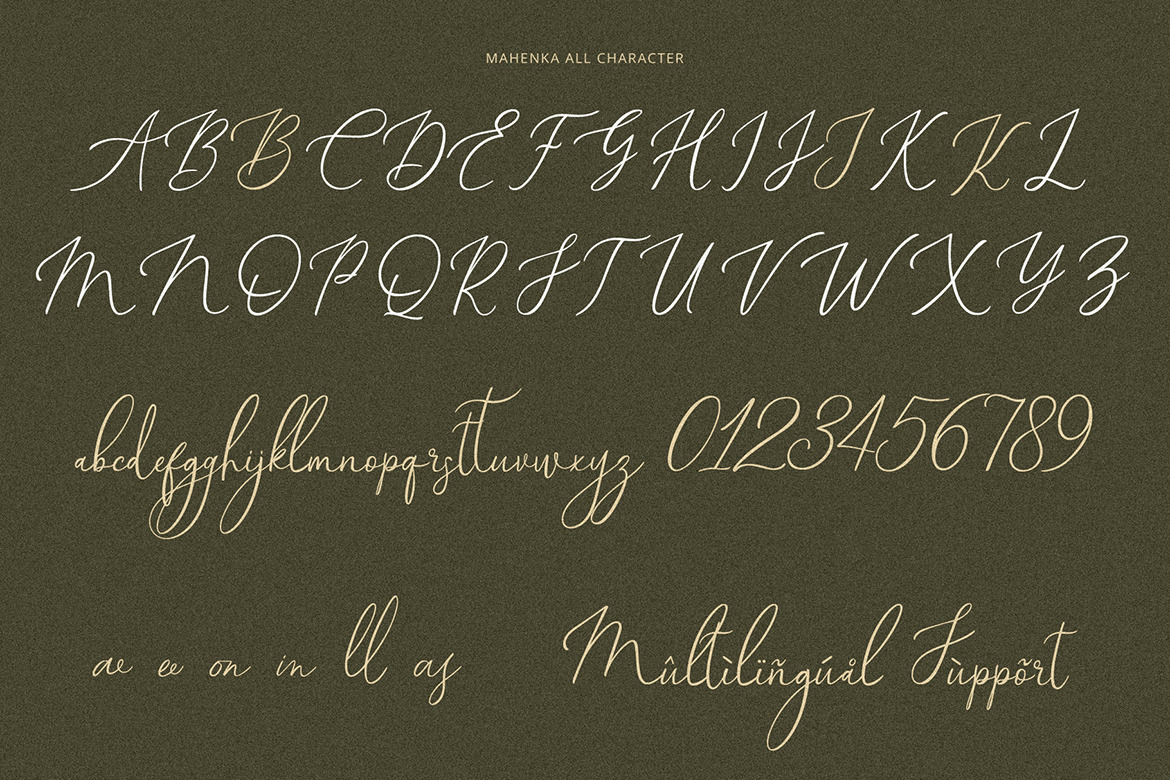 Mahenka - Signature Stylish Font Mahenka - Signature Stylish Font