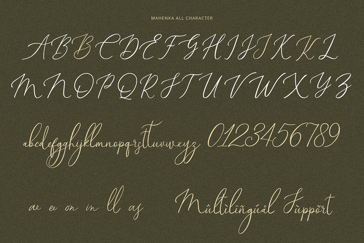 Mahenka - Signature Stylish Font