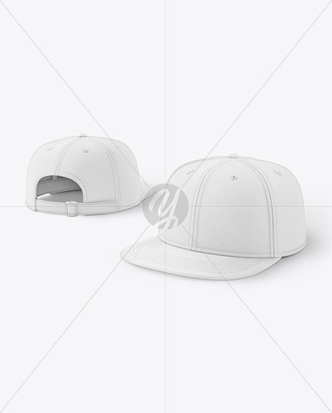 Two Snapback Caps Mockups