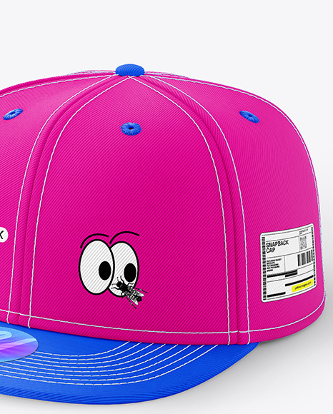 Two Snapback Caps Mockups