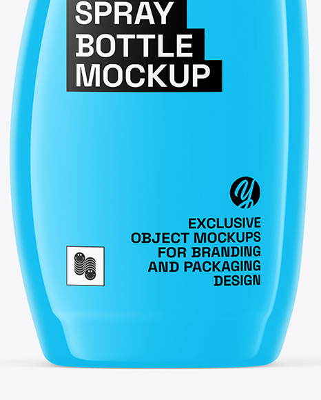 Glossy Spray Bottle Mockup