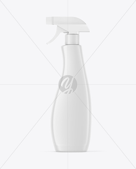 Matte Spray Bottle Mockup