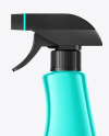 Glossy Metallic Spray Bottle Mockup