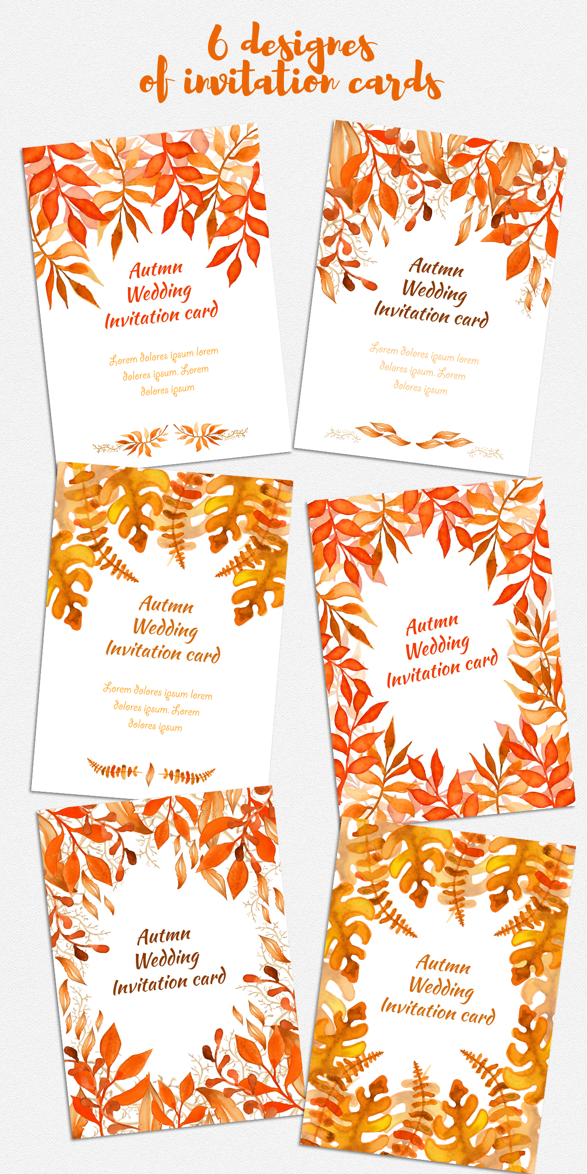 Fall Watercolor clipart Autumn