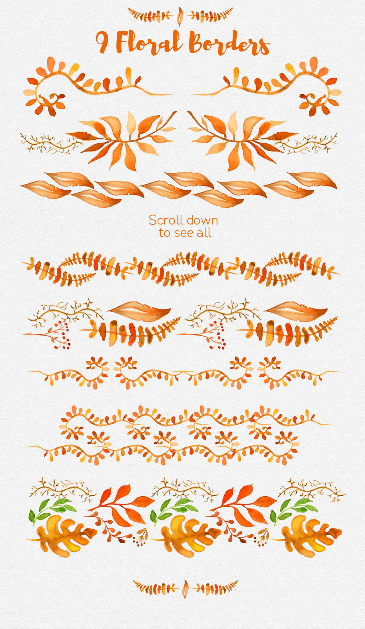 Fall Watercolor clipart Autumn