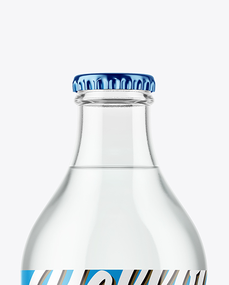 Clear Glass Water Bottle Mockup Clear Glass Water Bottle Mockup