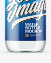 Clear Glass Water Bottle Mockup Clear Glass Water Bottle Mockup