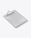 Carton Clipboard Mockup - Half Side View