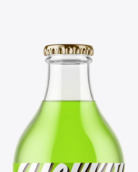 Clear Glass Soft Drink Mockup