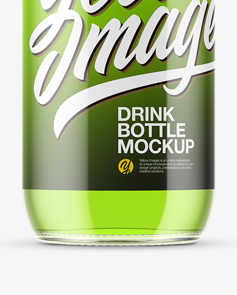 Clear Glass Soft Drink Mockup