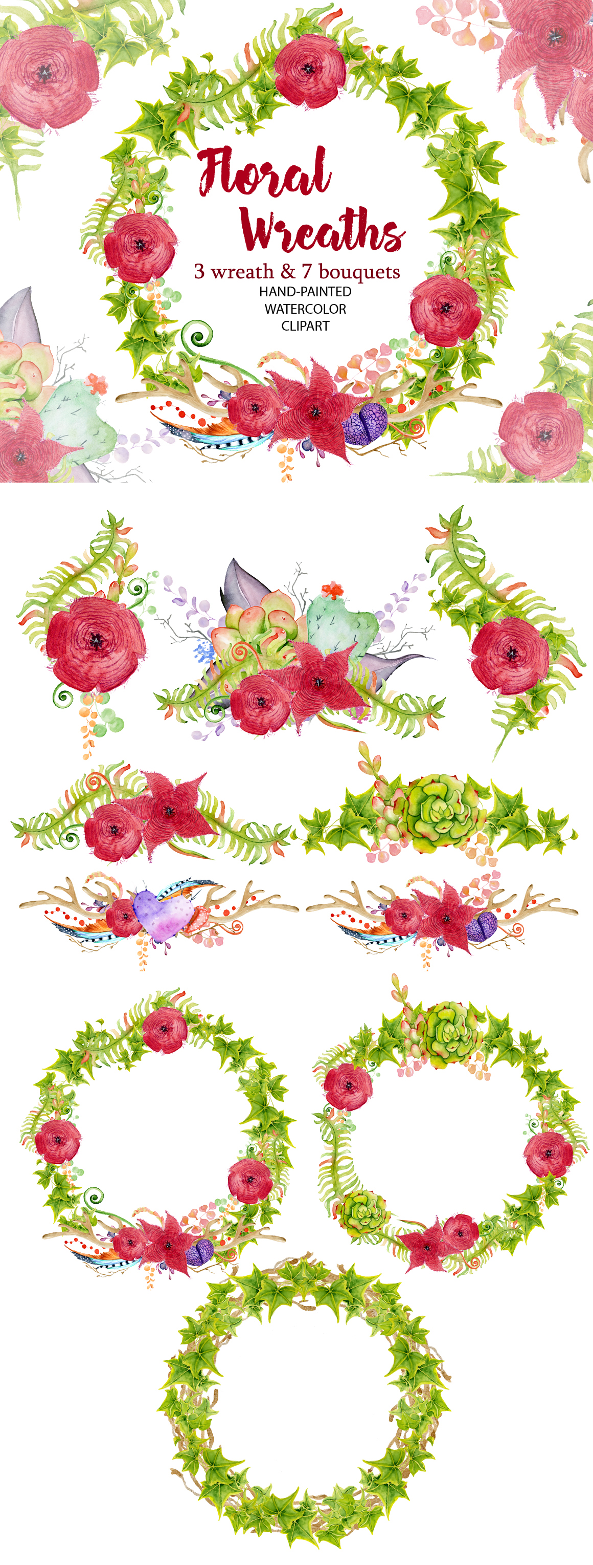 Floral Wreath clipart Floral Wreath clipart