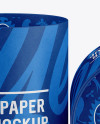 Opened Paper Tube Mockup