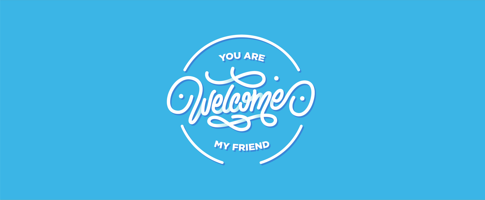 Welcome lettering bundle