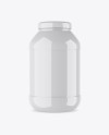 Glossy Protein Jar Mockup Glossy Protein Jar Mockup
