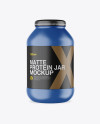 Matte Protein Jar Mockup Matte Protein Jar Mockup