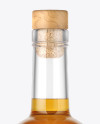 Clear Glass Bottle with Whiskey Mockup