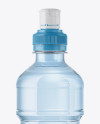 Blue Plastic Water Bottle with Sport Cap Mockup