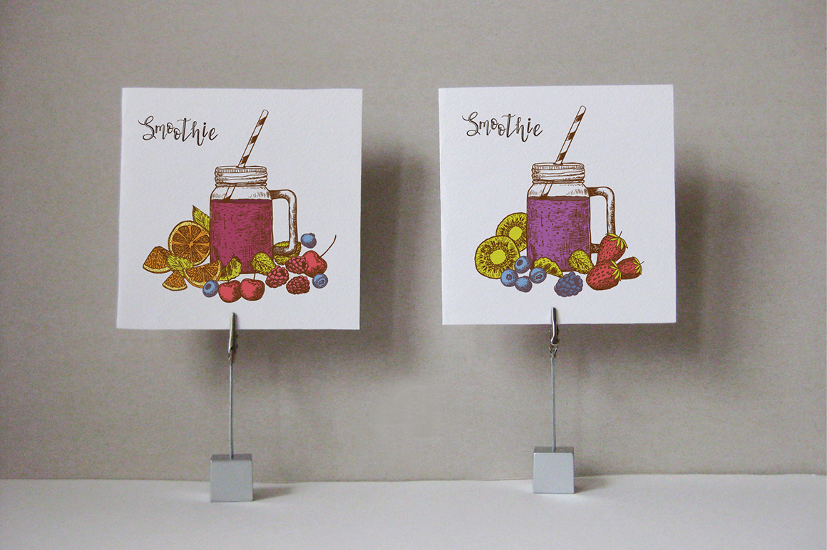 Set of vector Herbs, Spices, Smoothies and Fruits. Set of vector Herbs, Spices, Smoothies and Fruits.