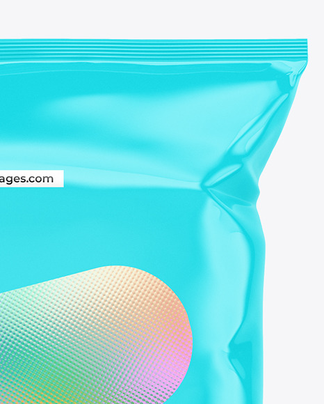 Glossy Food Bag Mockup