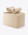 Kraft Paper Gift Box Mockup