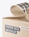 Kraft Paper Gift Box Mockup