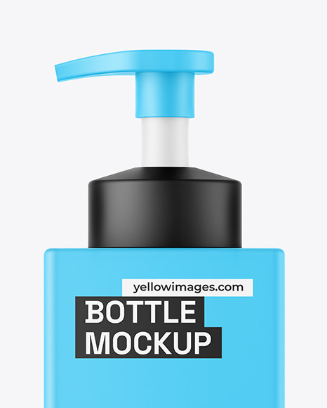 Matte Bottle W/ Pump Mockup