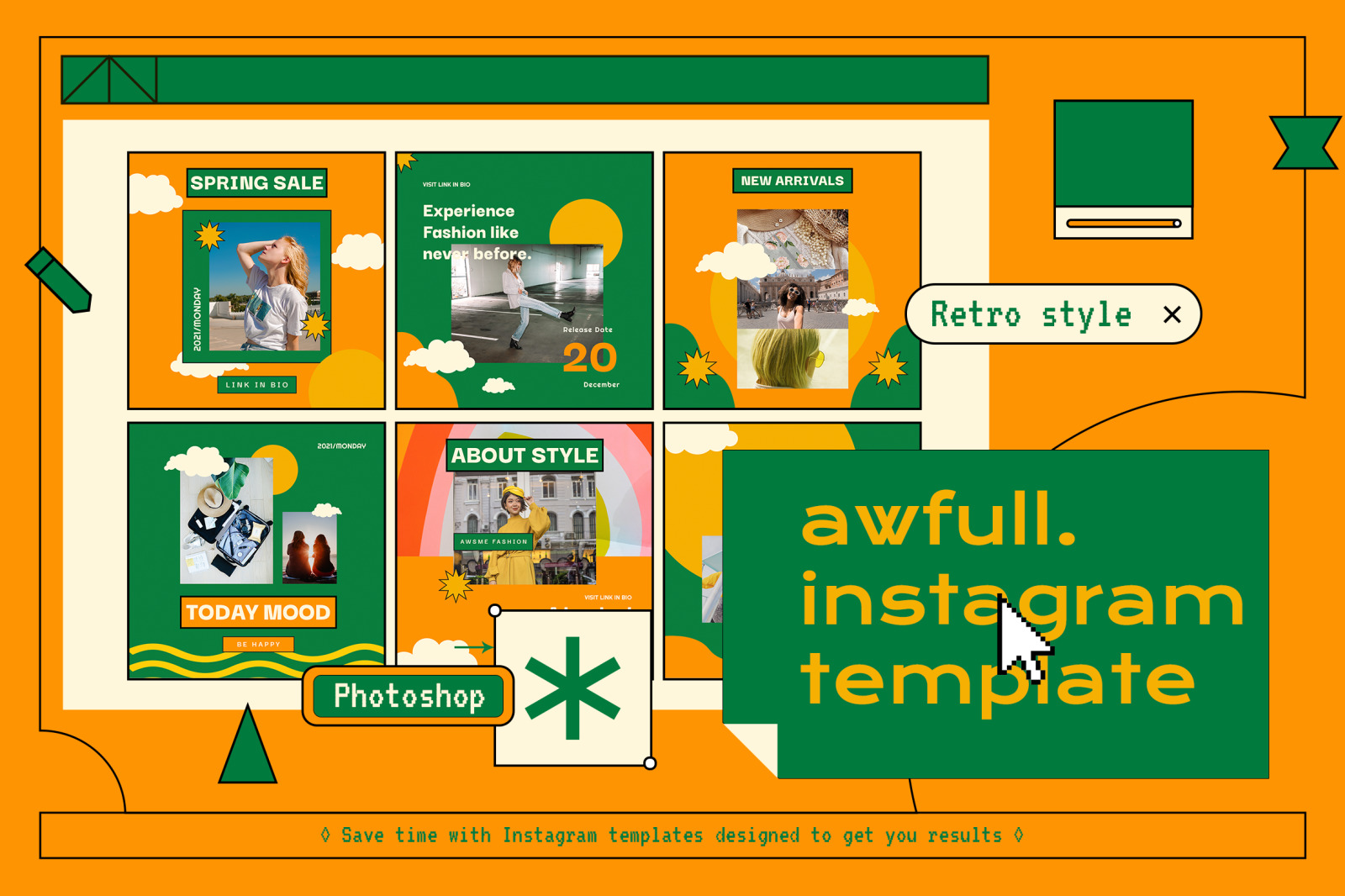 Awfull 90's Instagram Template Awfull 90's Instagram Template