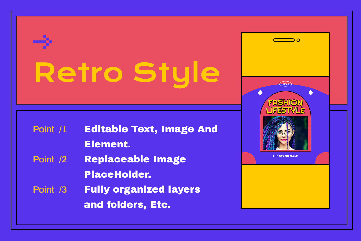Hazela 90's Instagram Template Hazela 90's Instagram Template