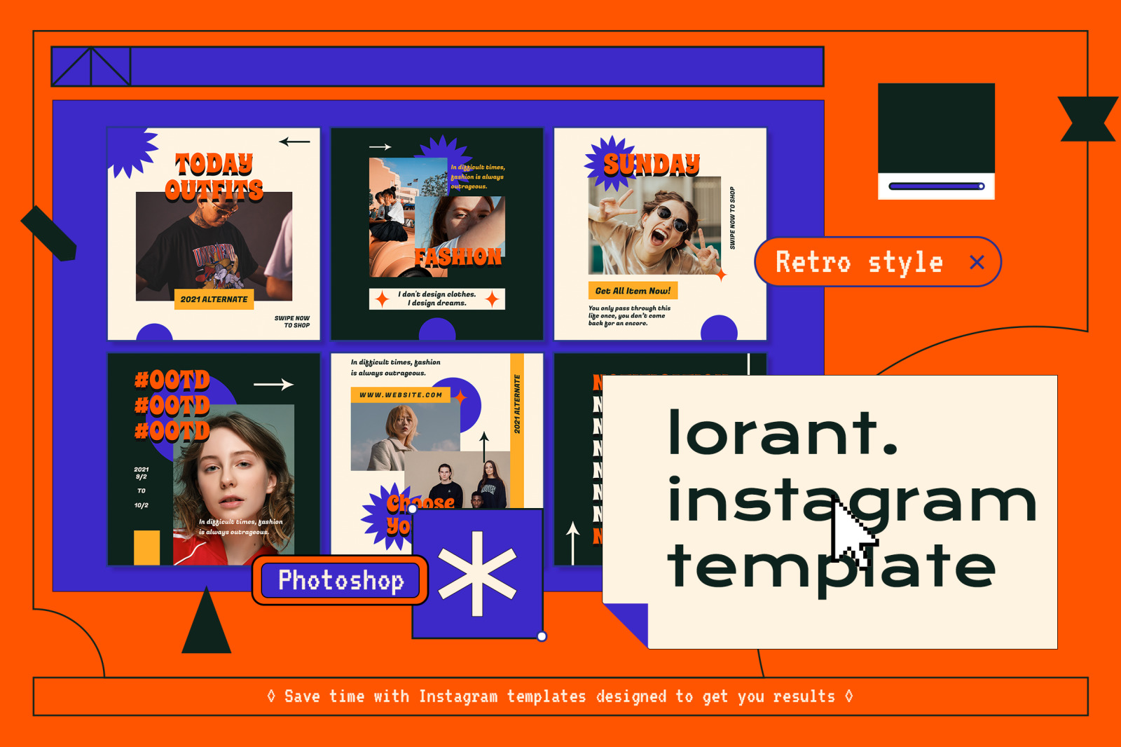 Lorant Y2k Modern Instagram Templates Lorant Y2k Modern Instagram Templates