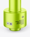 Metallized Dumbbell Bottle Mockup