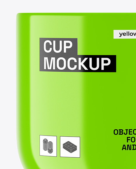 Glossy Coffee Cup Mockup