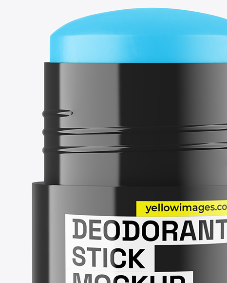 75g Opened Glossy Deodorant Stick Mockup