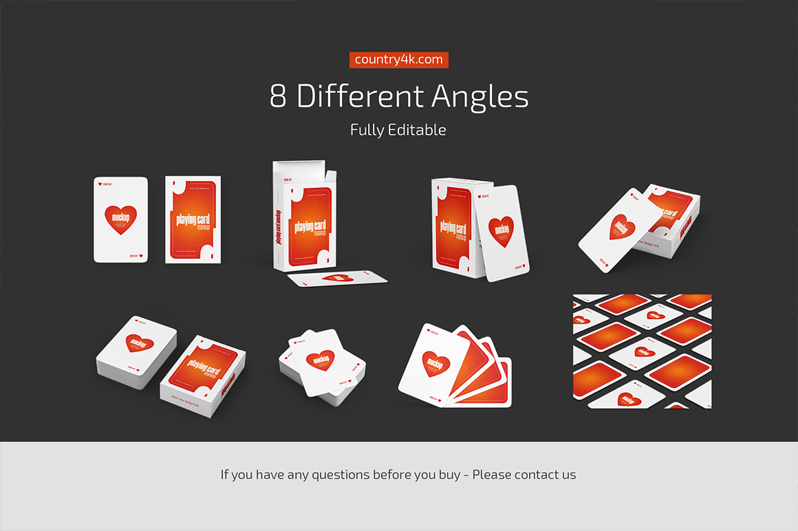 Playing Cards Mockup Set Playing Cards Mockup Set