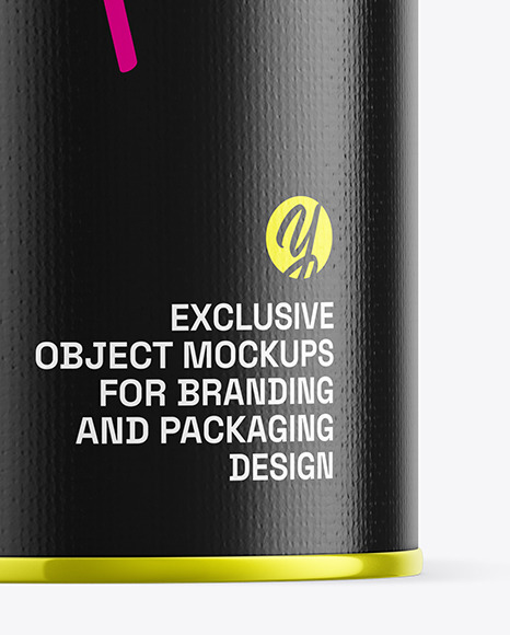 Matte Paint Can Mockup