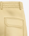 Cargo Shorts Mockup - Back View