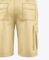 Cargo Shorts Mockup - Back View