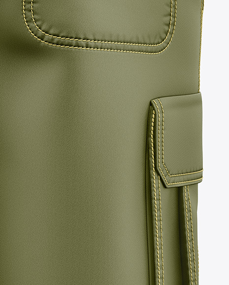 Cargo Shorts Mockup - Back View