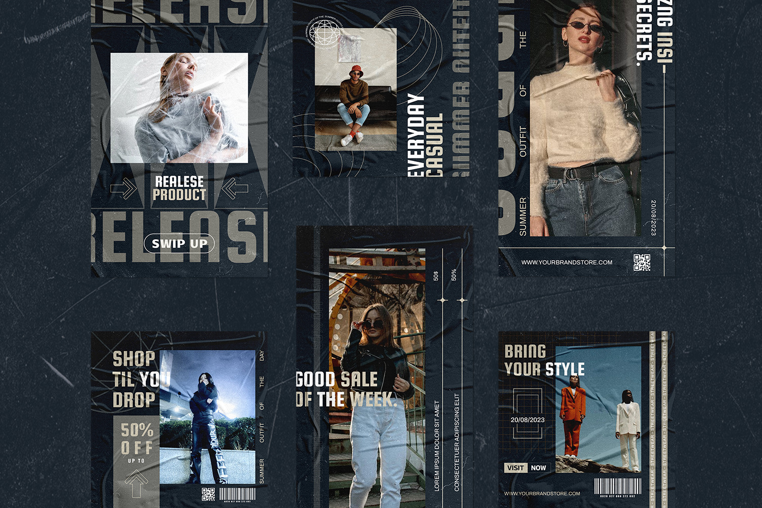 Modern Hype fashion design for Instagram template.