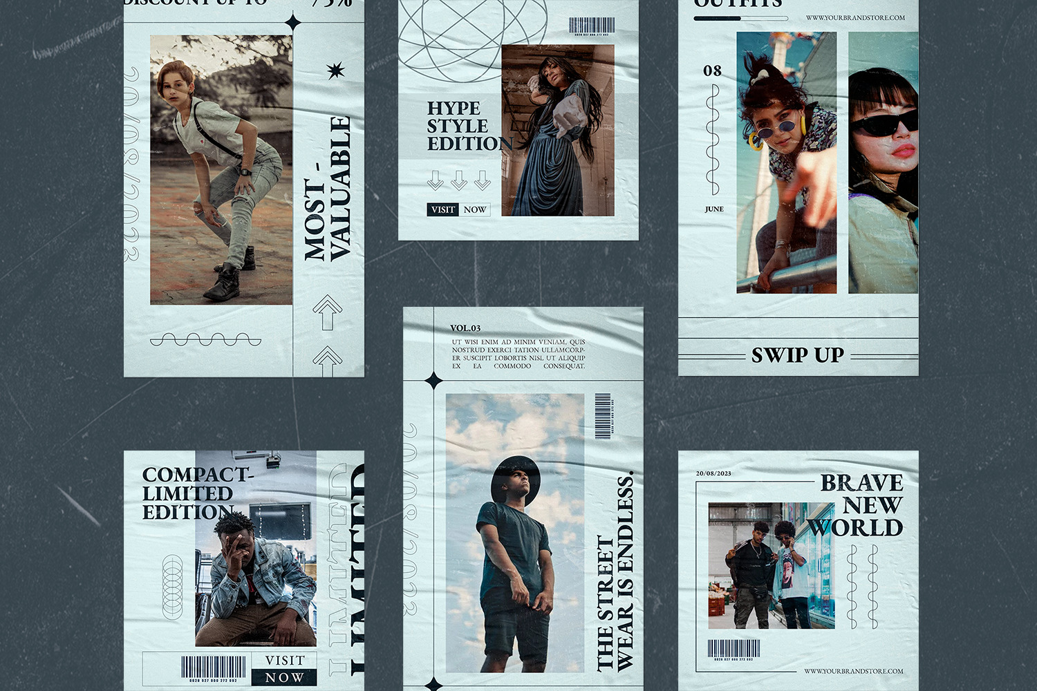 Modern Hype fashion design for Instagram template.