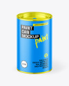 Matte Paint Can Mockup