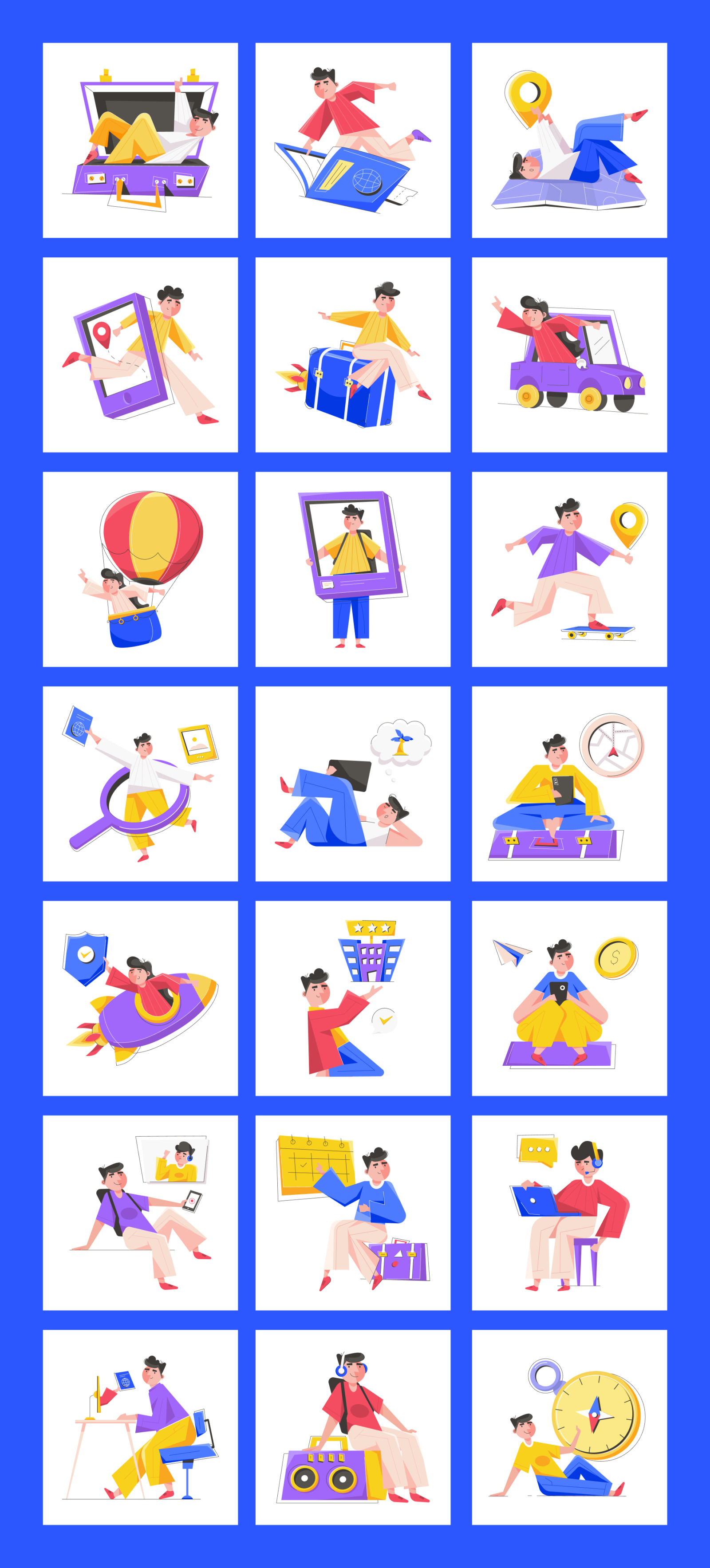 Travel Illustration Set Travel Illustration Set