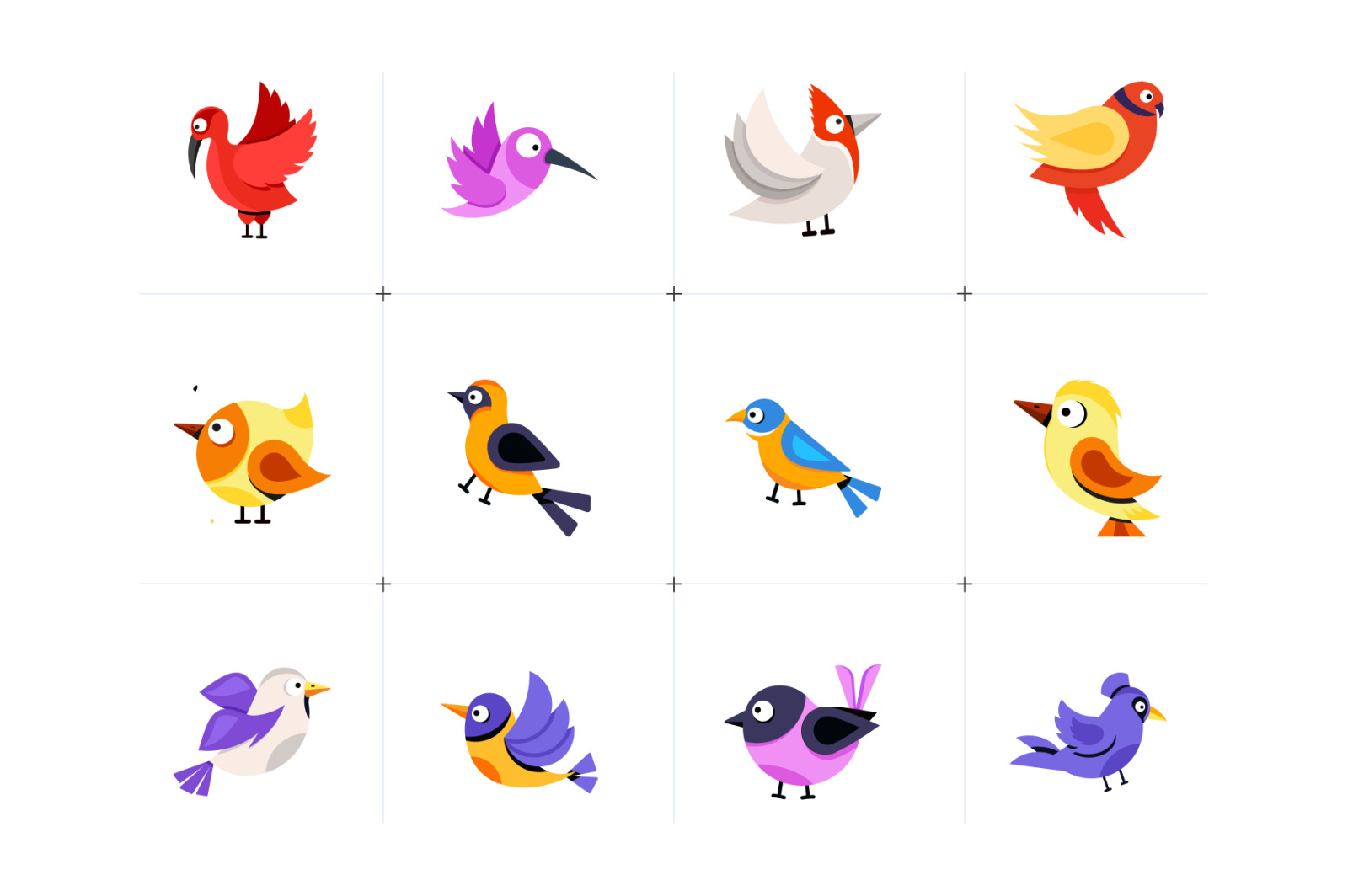 Animated Bird Stickers