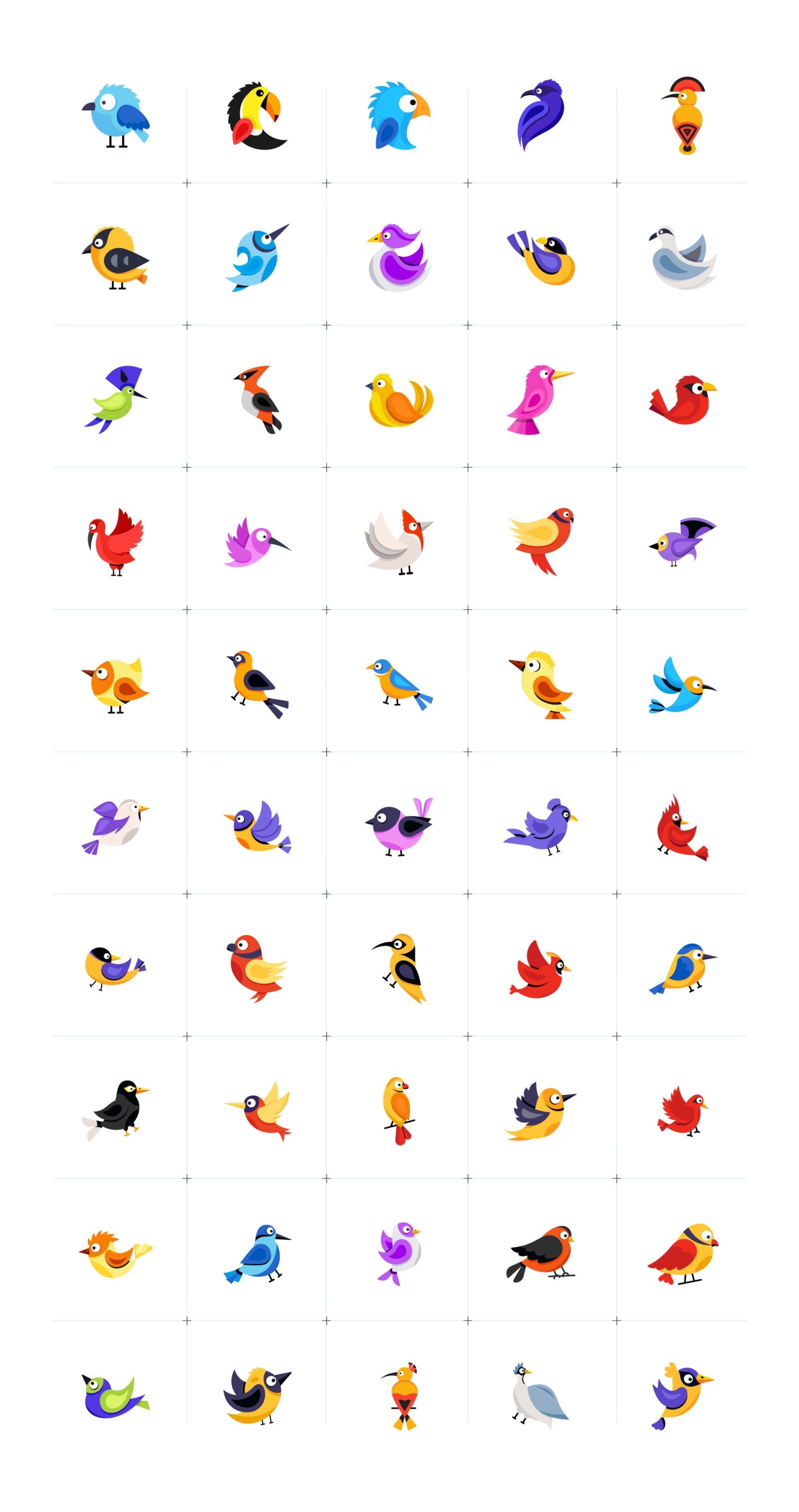 Animated Bird Stickers