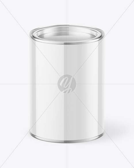 Glossy Paint Can Mockup