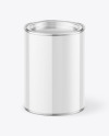 Glossy Paint Can Mockup