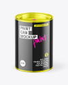 Glossy Paint Can Mockup