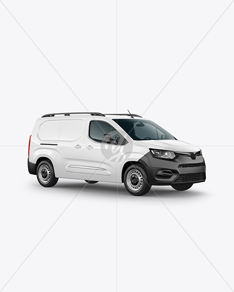 Panel Van Mockup - Half Side View